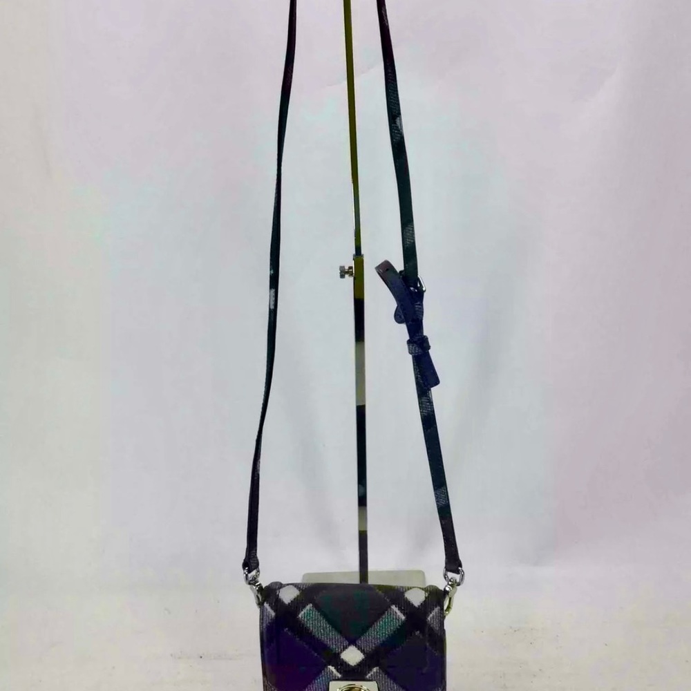 Marc Jacobs blue & gray plaid crossbody purse - Picture 8 of 8